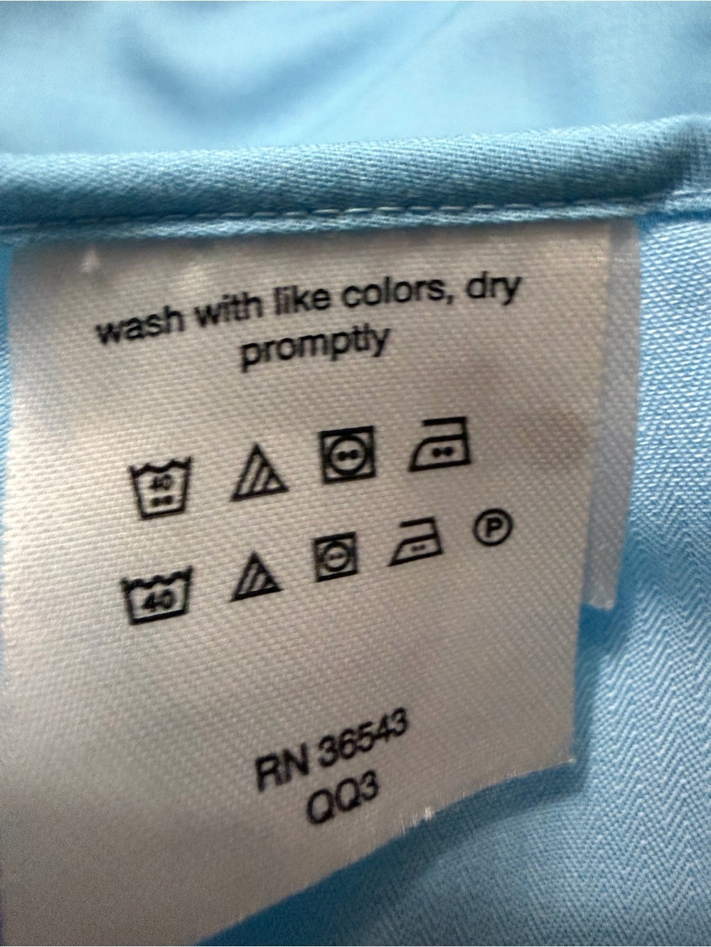Calvin Klein Light Blue Long-Sleeve Dress Shirt - Picture 7 of 7